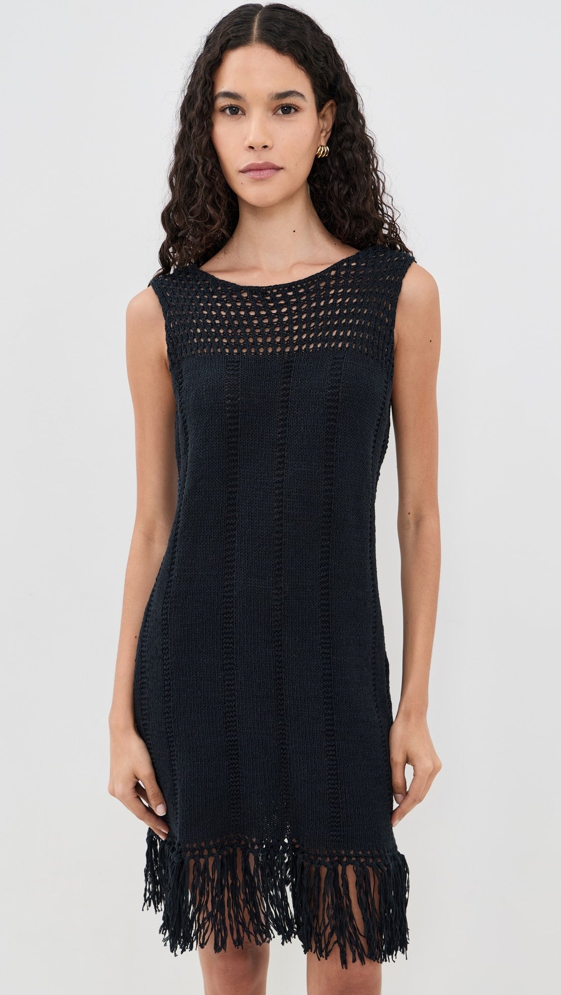 Balmain Monogram Bodycon Knit Short Dress
