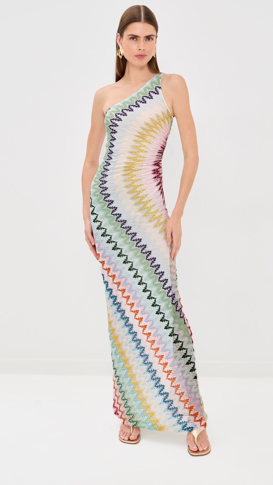 Missoni One Shoulder Long Dress