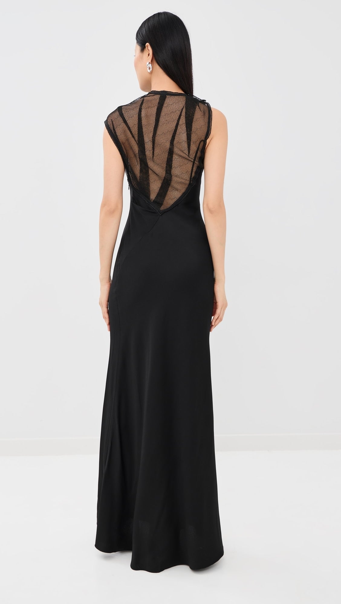 Victoria Beckham Mesh Detail Gown