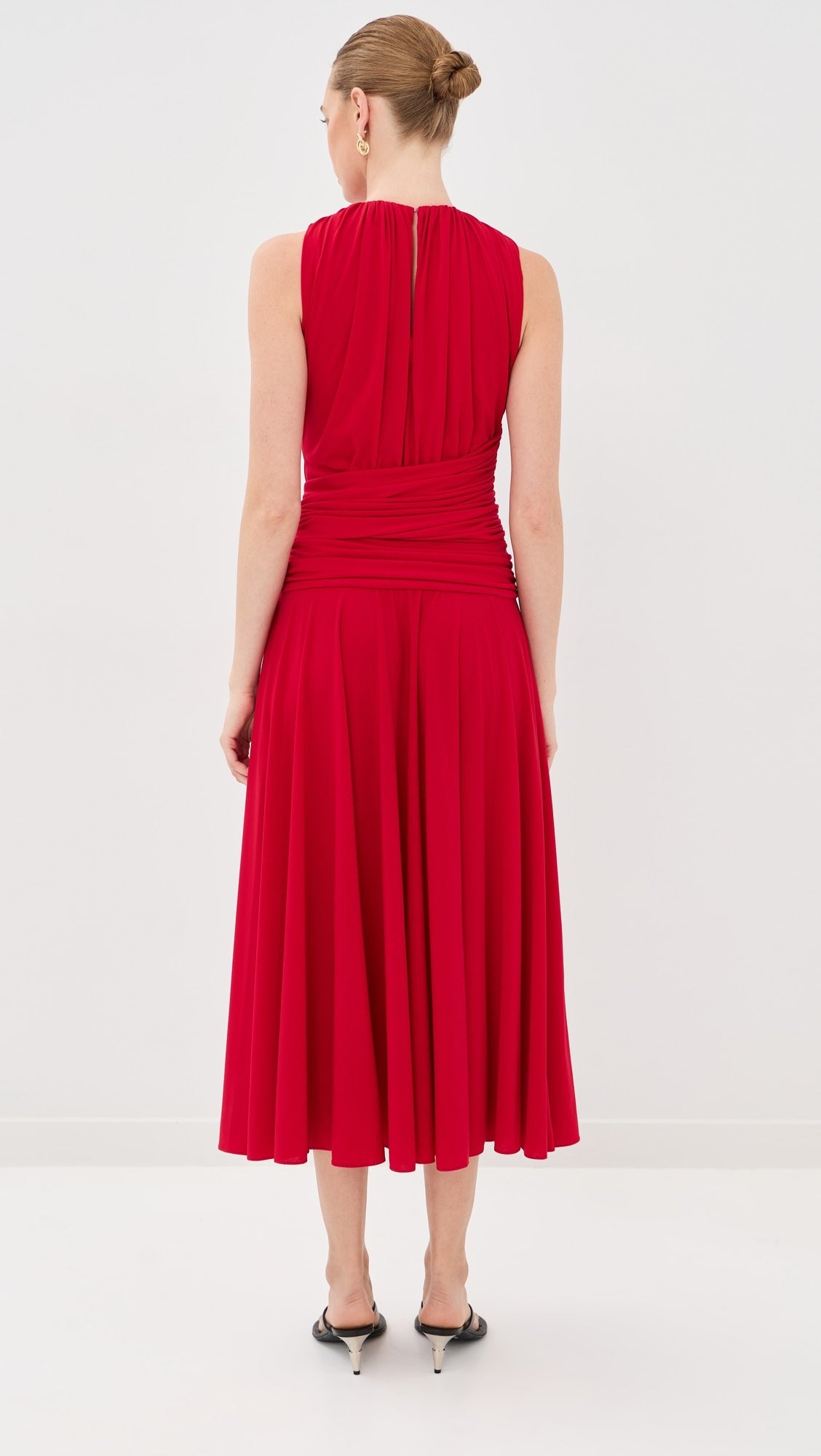 Brandon Maxwell The Isadora Knot-Detailed Draped Maxi Dress