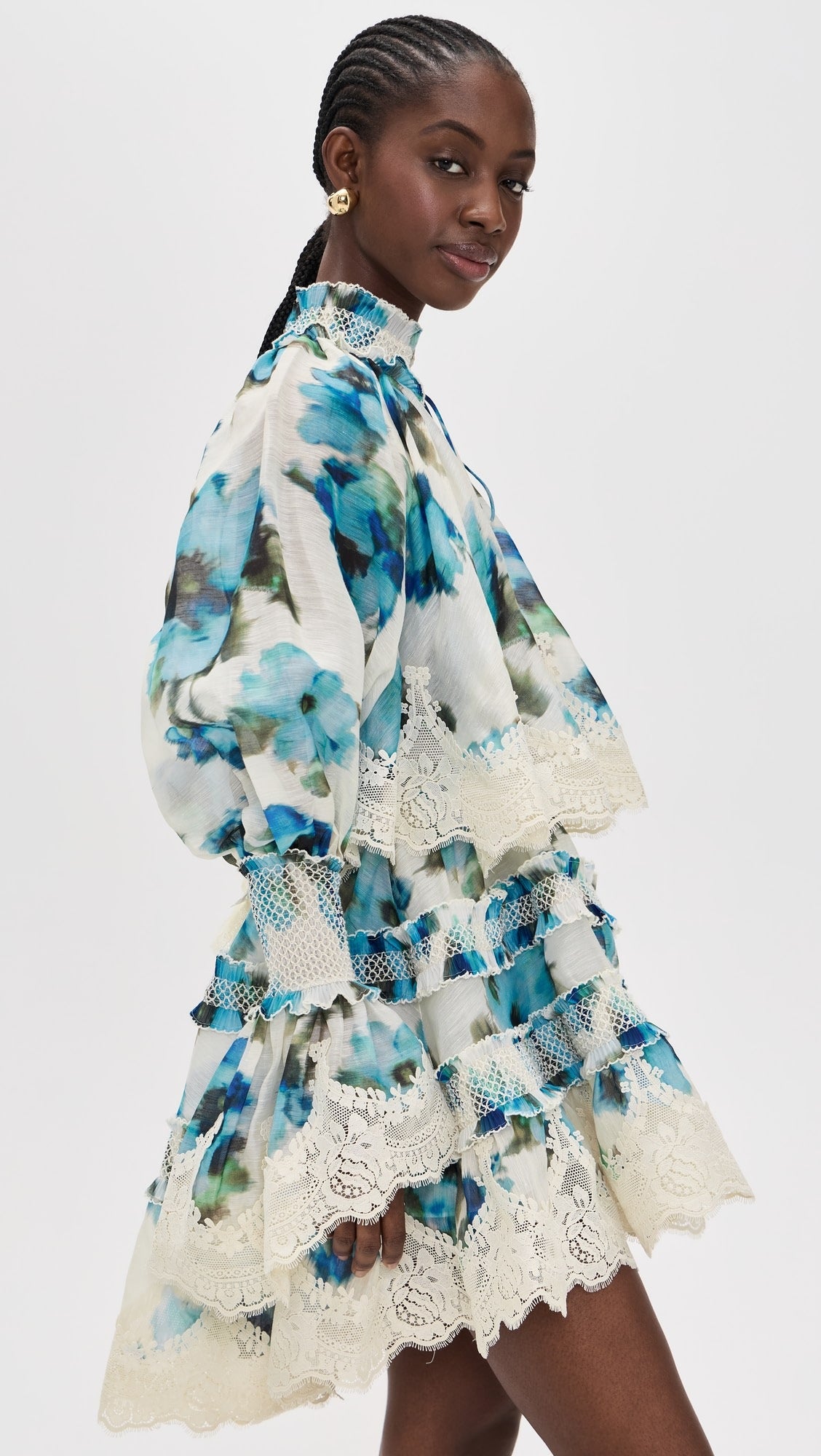 Zimmermann Alchemy Shirred Mini Dress