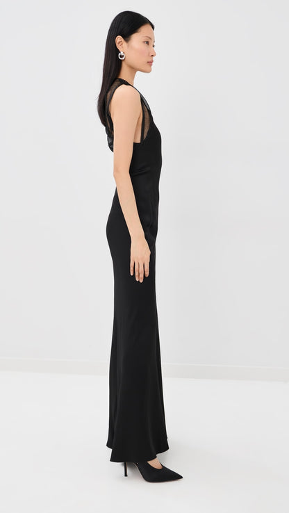 Victoria Beckham Mesh Detail Gown