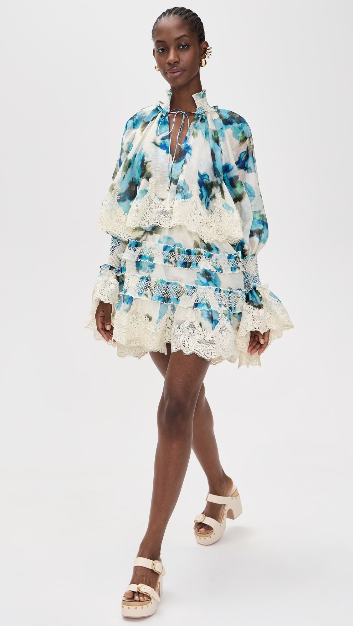 Zimmermann Alchemy Shirred Mini Dress