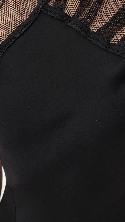 Victoria Beckham Mesh Detail Gown