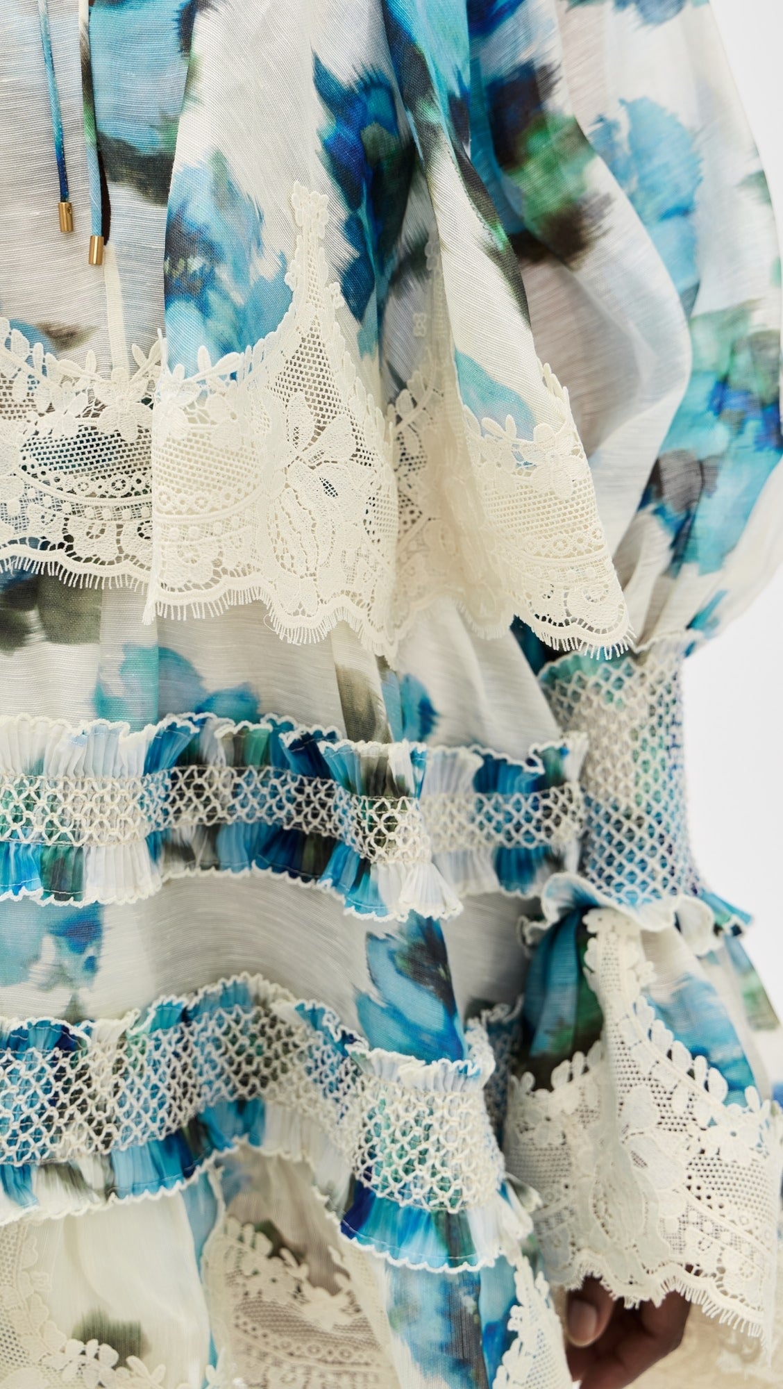 Zimmermann Alchemy Shirred Mini Dress