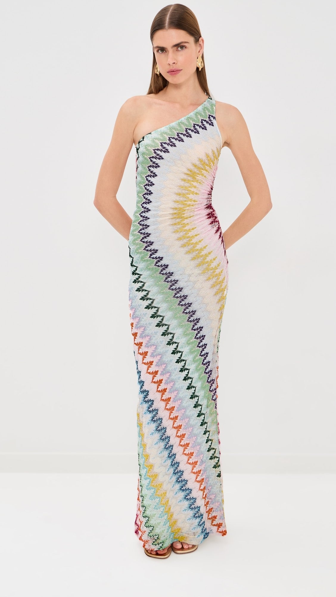 Missoni One Shoulder Long Dress