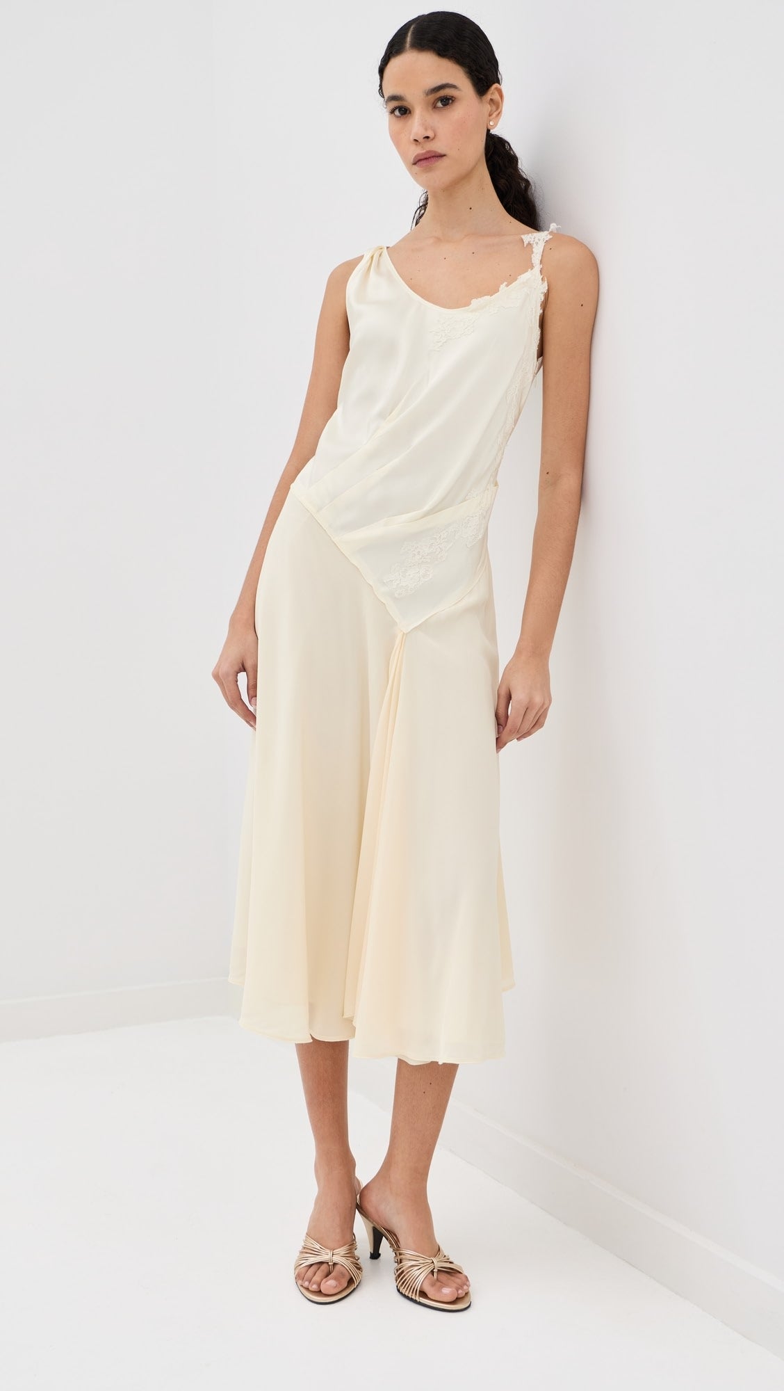 Balmain Thin Fringed Knit Dress