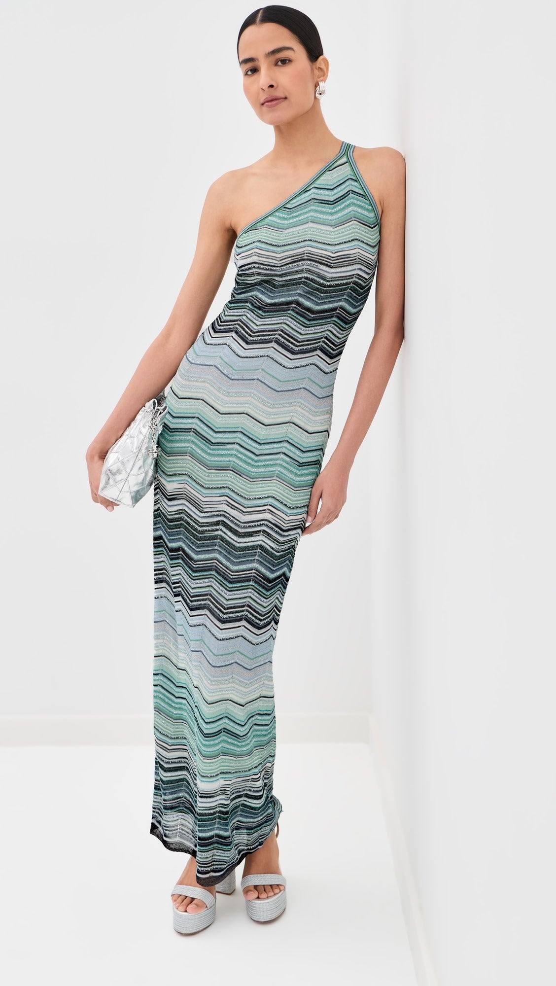 Missoni One Shoulder Long Dress