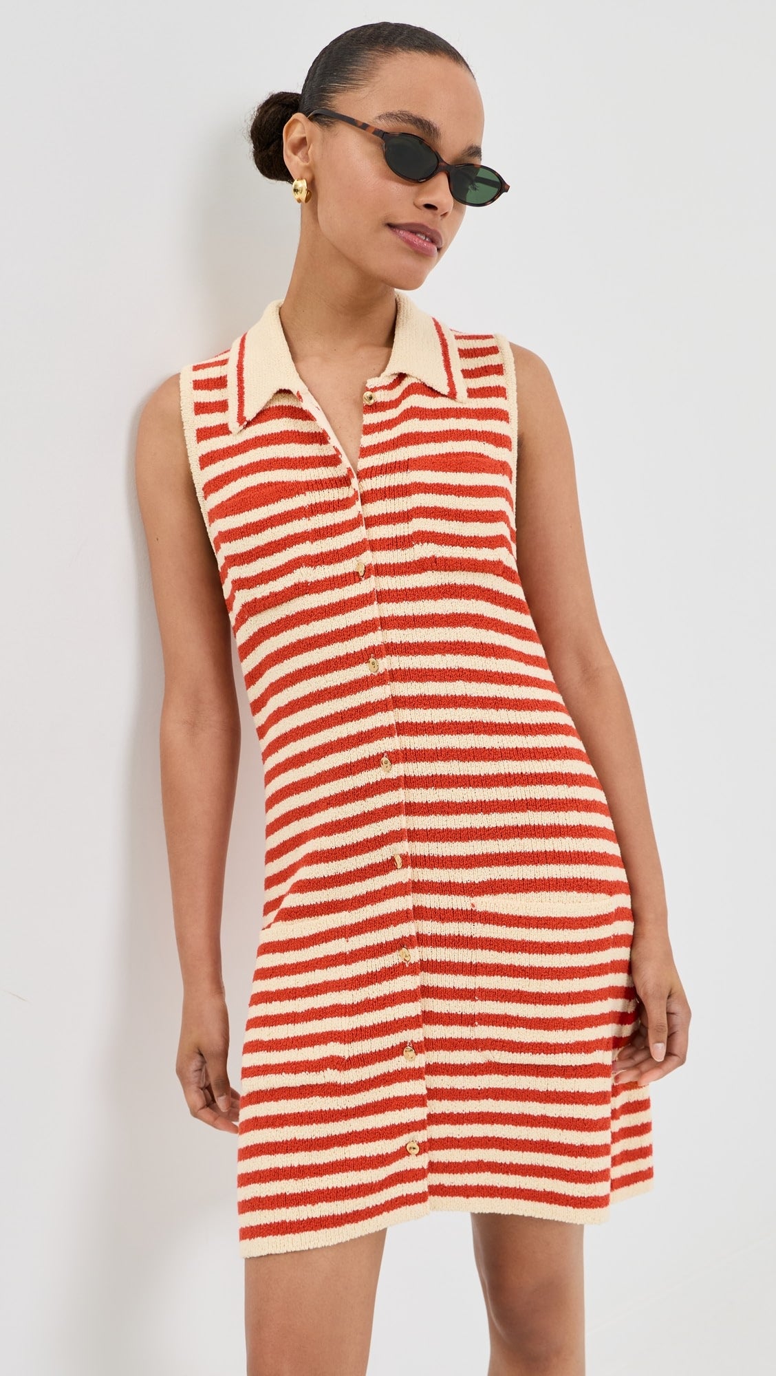 Balmain Monogram Bodycon Knit Short Dress