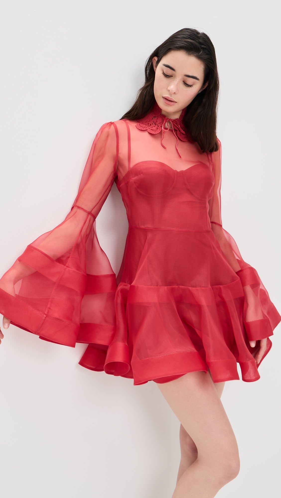 Zimmermann Alchemy Shirred Mini Dress