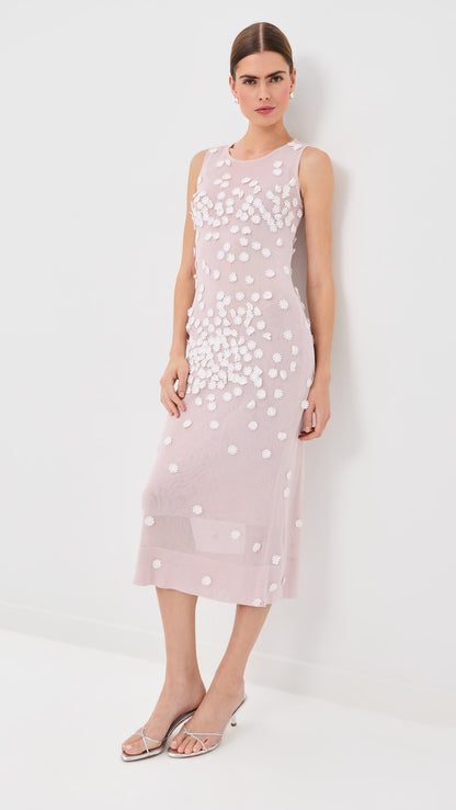 Versace Draped Jersey Midi Dress