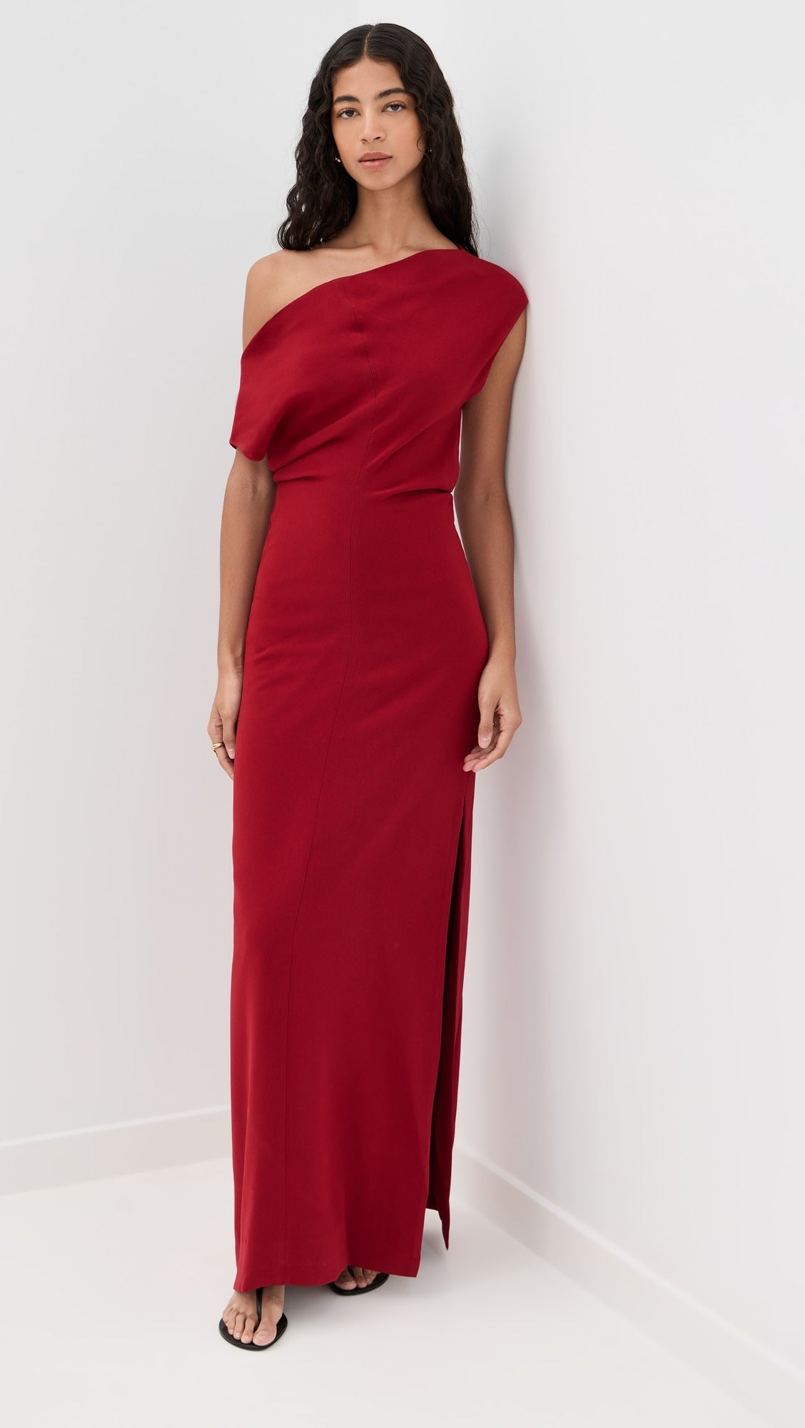 rabanne Short Gathered Dress In Lambskin
