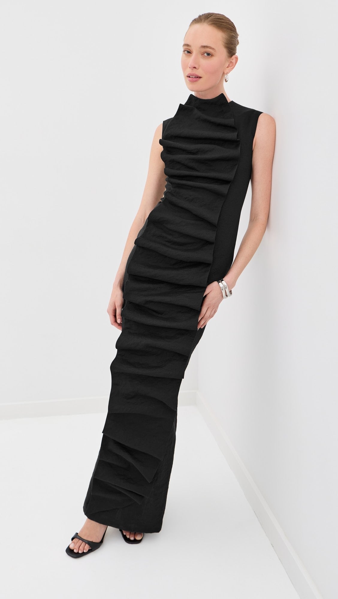 Balmain Thin Fringed Knit Dress